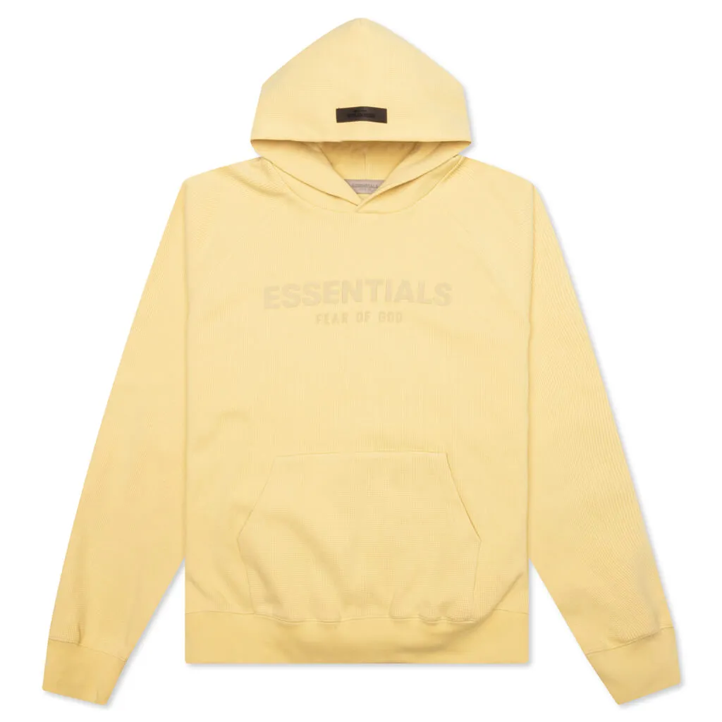 Waffle Raglan Hoodie - Light Tuscan