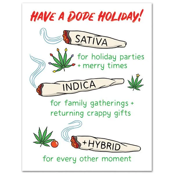 Weed Christmas Card