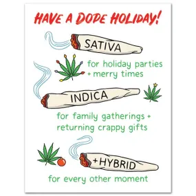 Weed Christmas Card