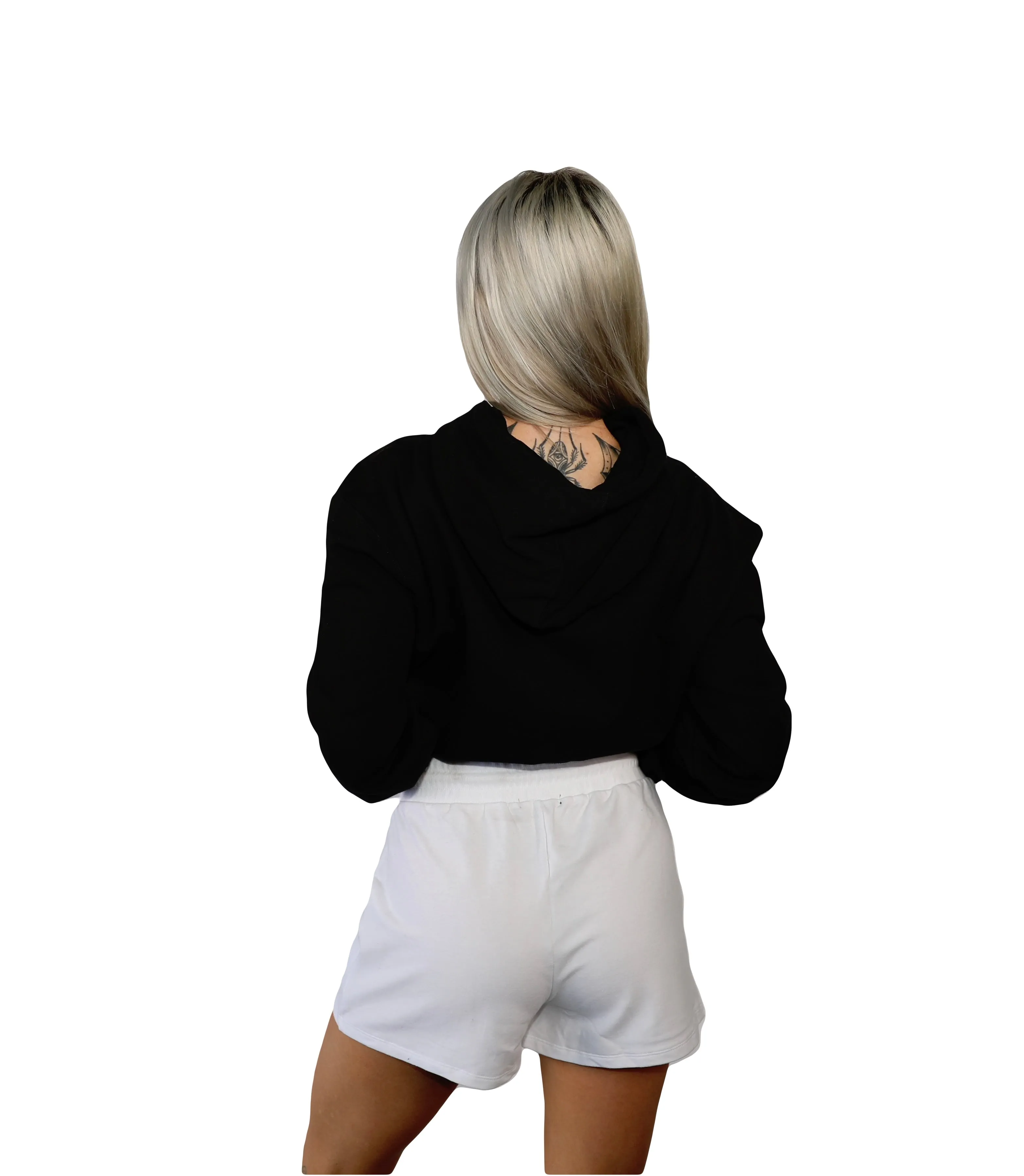 Women's Inked Logo Crop Hoodie