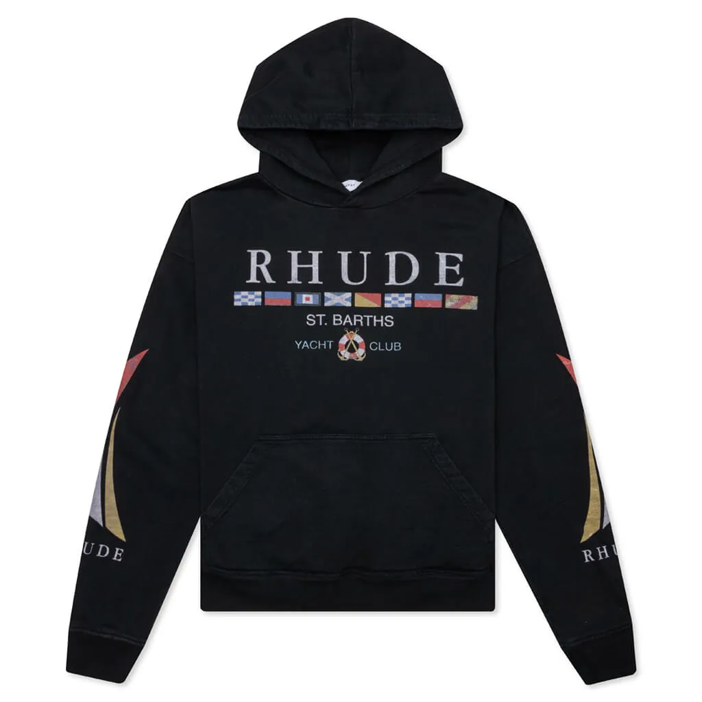 Yacht Club Hoodie - Vintage Black