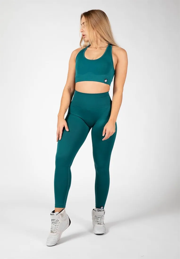 Yava Seamless Leggings - Green - XS/S Gorilla Wear